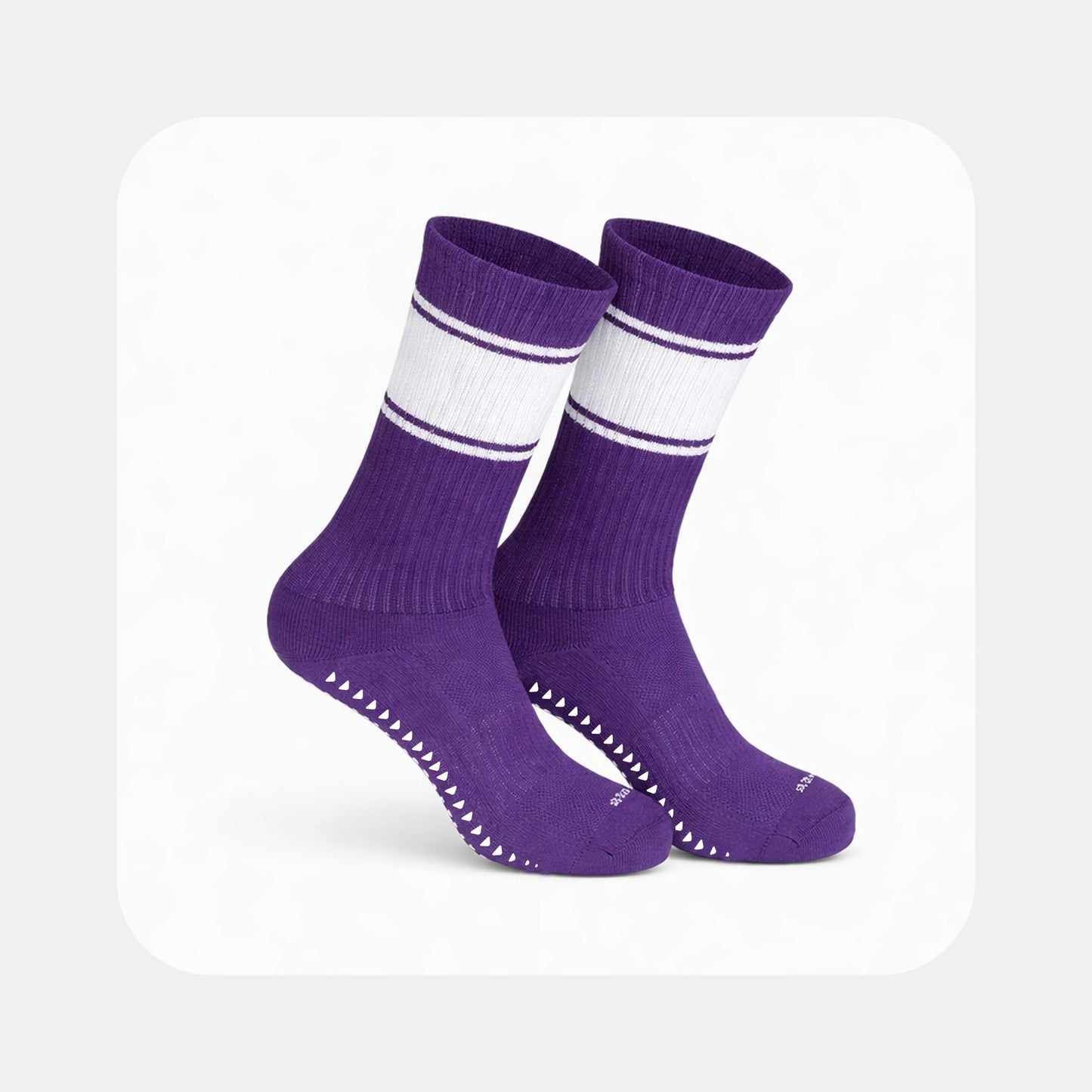 Fußballsocken Performance – Grip Edition in Purple (mit Logo bedruckbar)