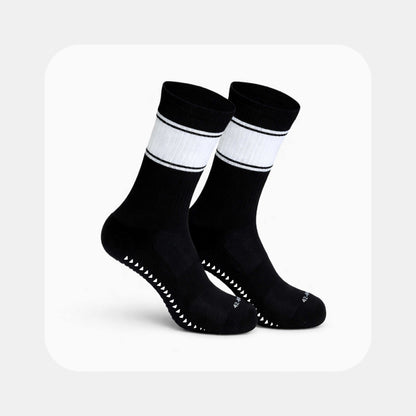 Fußballsocken Performance – Grip Edition in Schwarz (mit Logo bedruckbar)