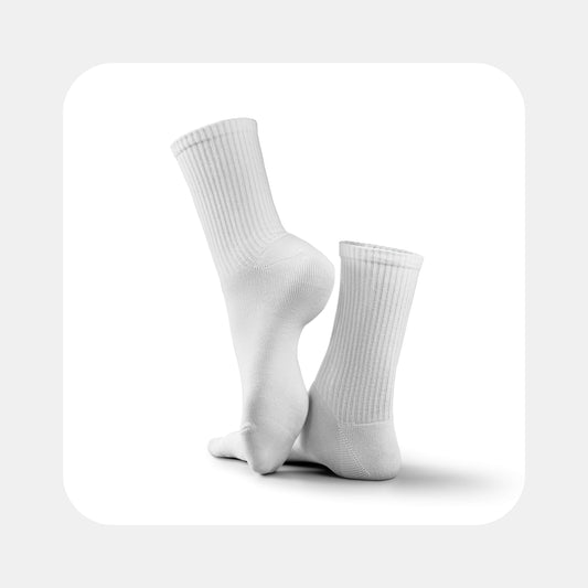 Produktfoto: Classic Tennissocken in Weiß – ideal als Basis für individuelles Logo-Branding.